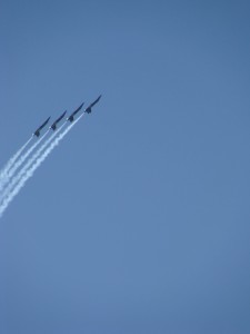 The Blue Angels over San Francisco.